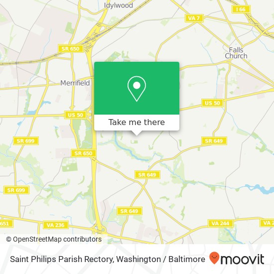 Saint Philips Parish Rectory map