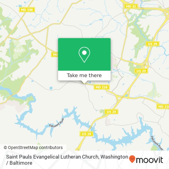 Saint Pauls Evangelical Lutheran Church map