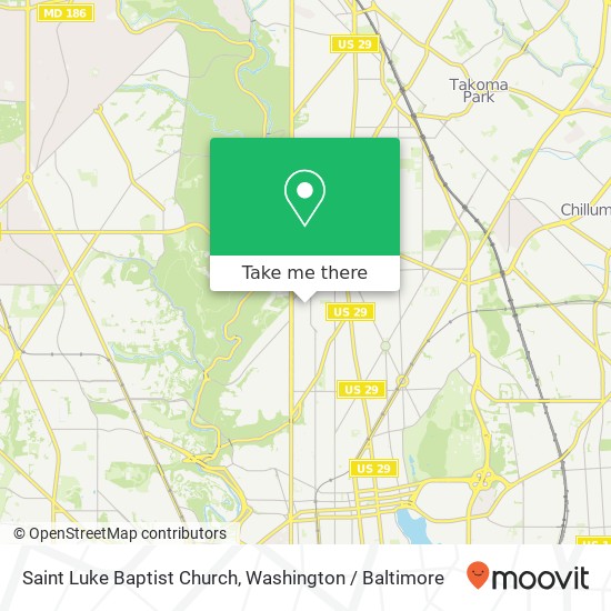 Saint Luke Baptist Church map