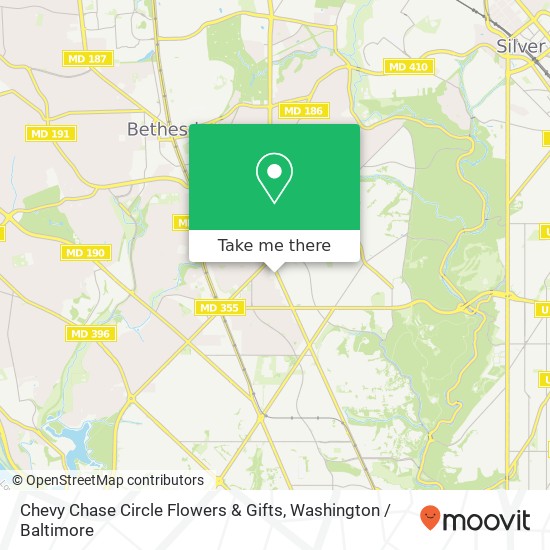 Mapa de Chevy Chase Circle Flowers & Gifts
