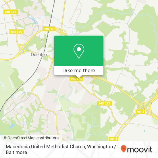 Macedonia United Methodist Church map