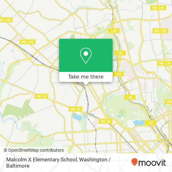 Mapa de Malcolm X Elementary School