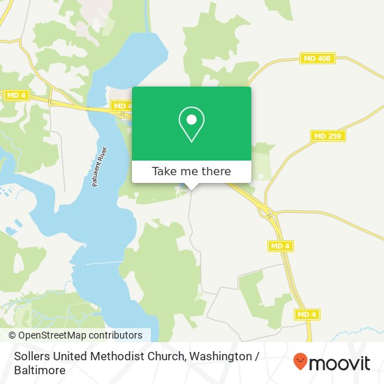 Sollers United Methodist Church map