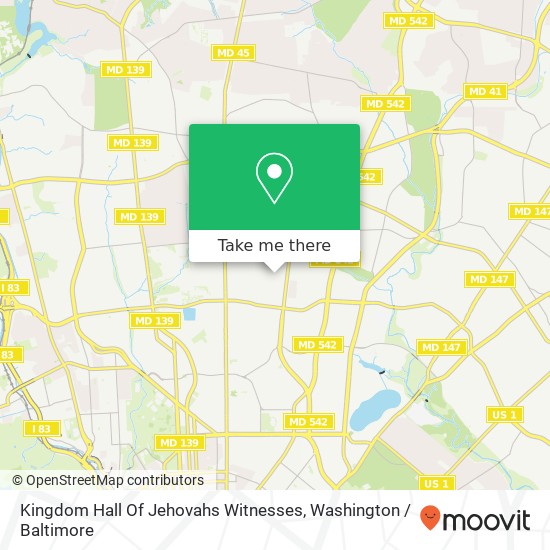 Mapa de Kingdom Hall Of Jehovahs Witnesses