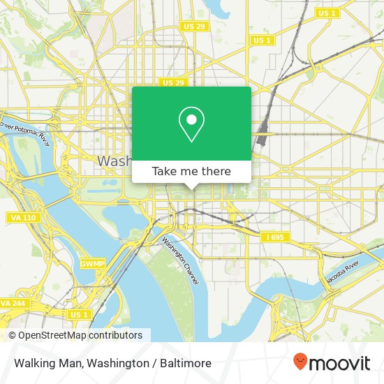 Walking Man map