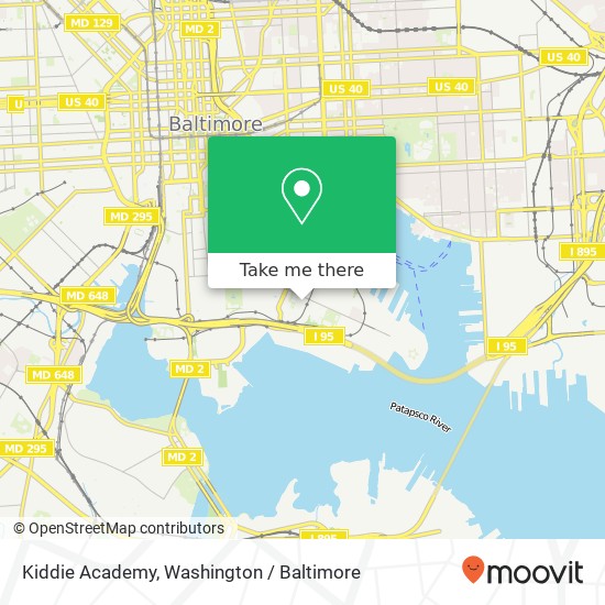 Kiddie Academy map