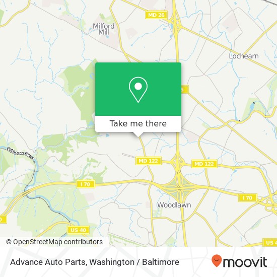 Advance Auto Parts map