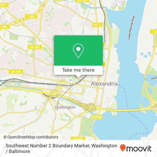 Southwest Number 2 Boundary Marker map