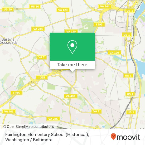 Fairlington Elementary School (Historical) map