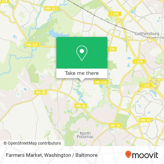 Farmers Market map