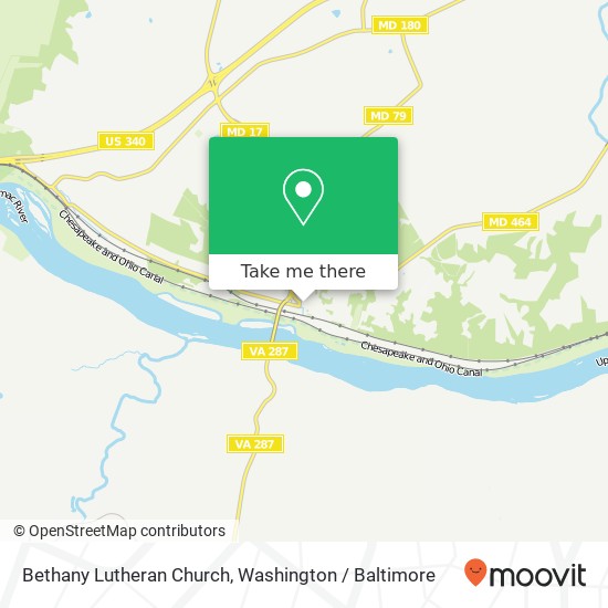 Bethany Lutheran Church map