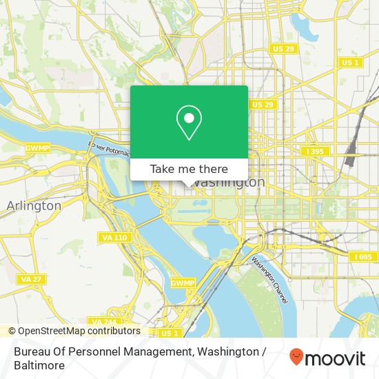 Mapa de Bureau Of Personnel Management