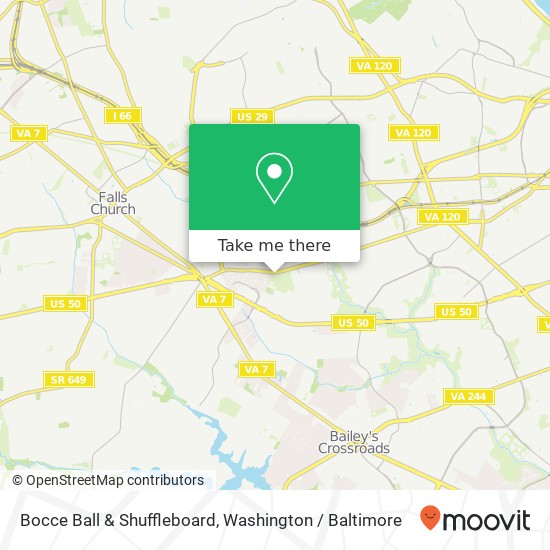 Bocce Ball & Shuffleboard map