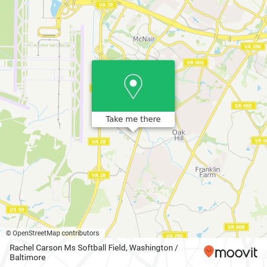 Rachel Carson Ms Softball Field map