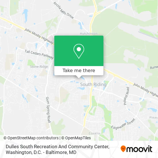 Mapa de Dulles South Recreation And Community Center
