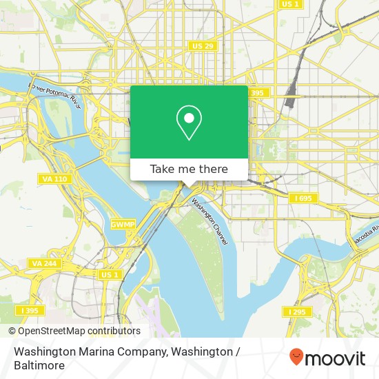 Washington Marina Company map