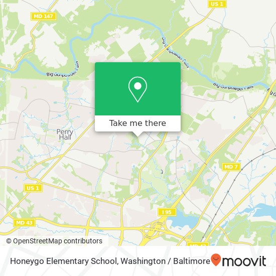 Mapa de Honeygo Elementary School