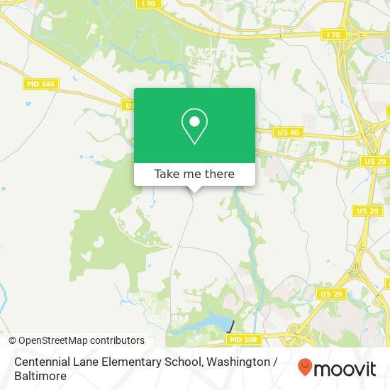 Mapa de Centennial Lane Elementary School