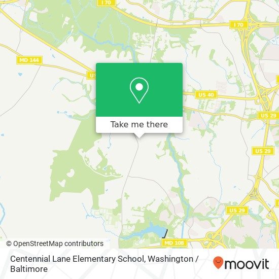 Centennial Lane Elementary School map