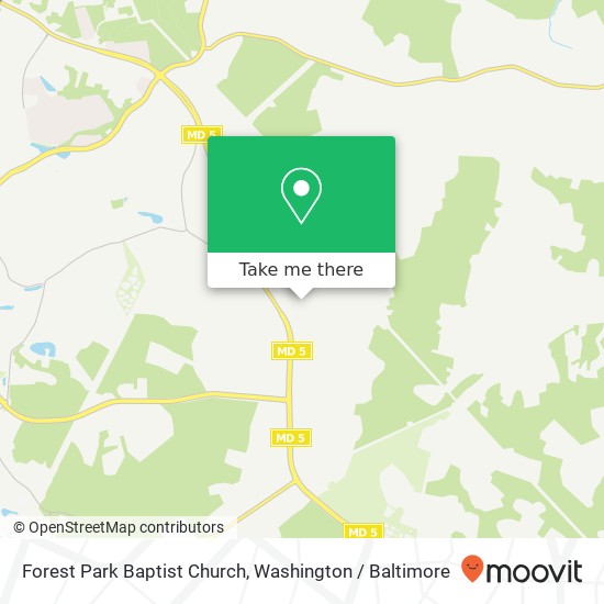 Forest Park Baptist Church map