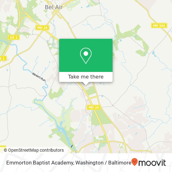 Mapa de Emmorton Baptist Academy