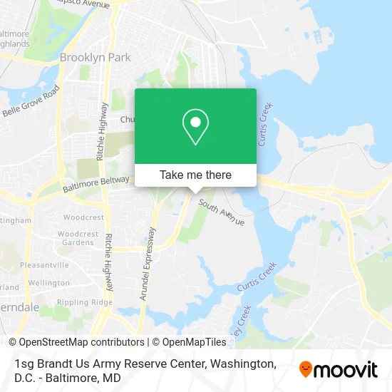 1sg Brandt Us Army Reserve Center map