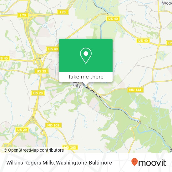 Mapa de Wilkins Rogers Mills