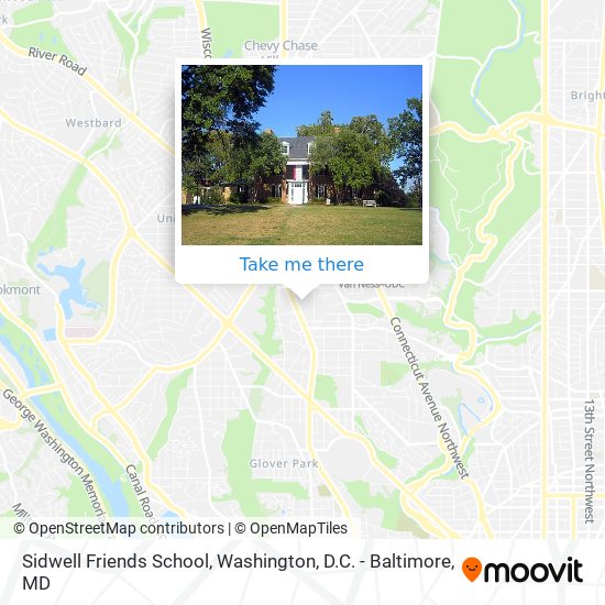 Sidwell Friends School map