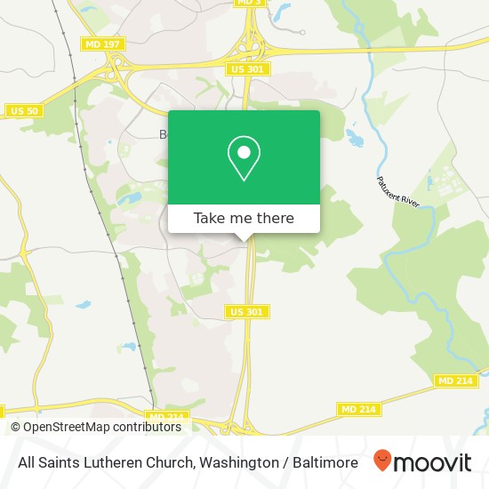 Mapa de All Saints Lutheren Church