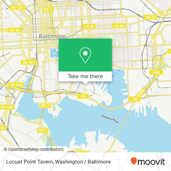 Locust Point Tavern map