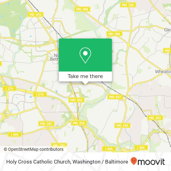 Holy Cross Catholic Church map