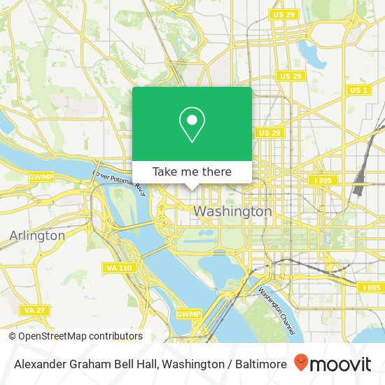 Alexander Graham Bell Hall map