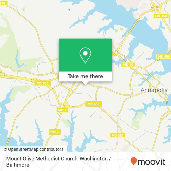 Mount Olive Methodist Church map