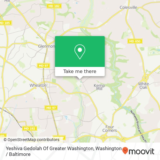 Yeshiva Gedolah Of Greater Washington map