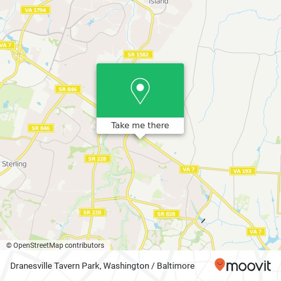 Dranesville Tavern Park map