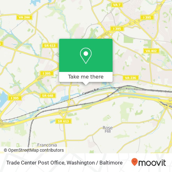 Trade Center Post Office map