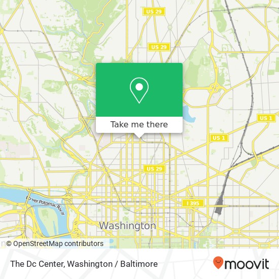 The Dc Center map