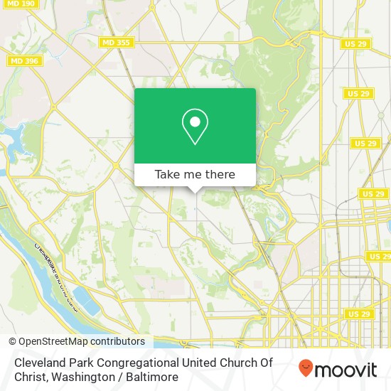 Mapa de Cleveland Park Congregational United Church Of Christ