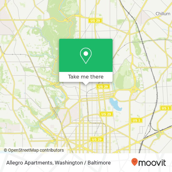 Allegro Apartments map