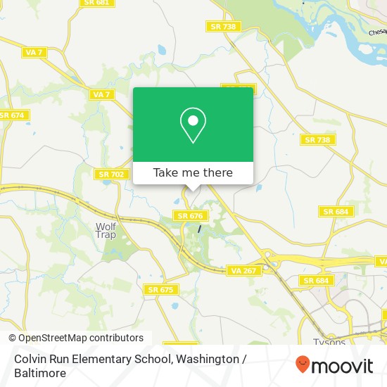Mapa de Colvin Run Elementary School