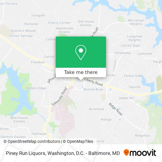 Piney Run Liquors map