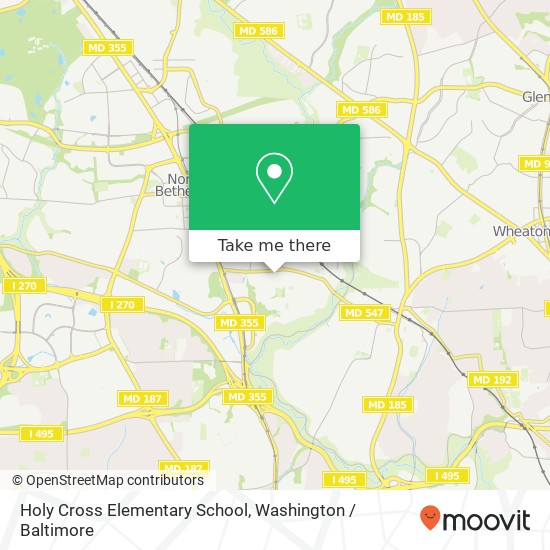 Mapa de Holy Cross Elementary School