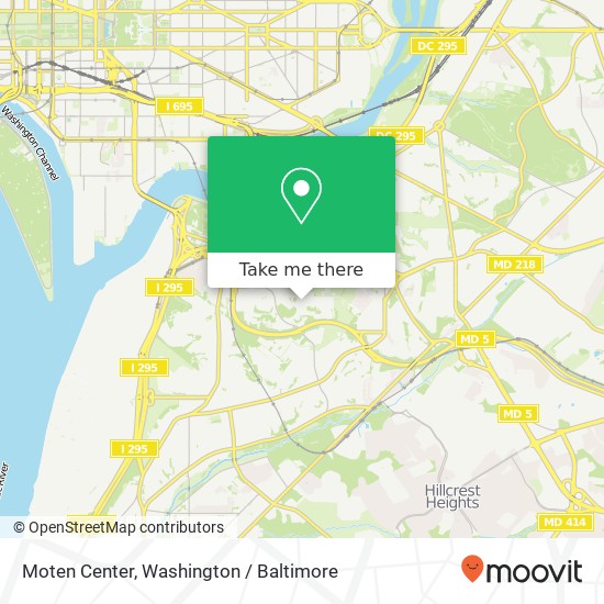 Moten Center map