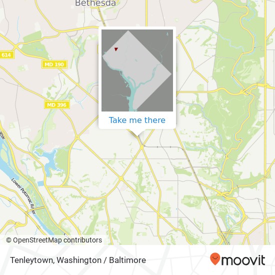 Mapa de Tenleytown