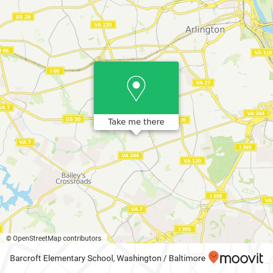 Mapa de Barcroft Elementary School