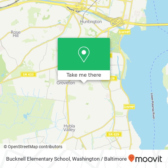 Mapa de Bucknell Elementary School