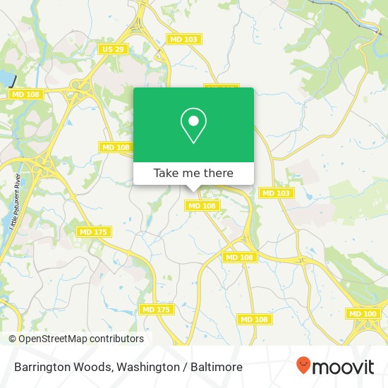 Barrington Woods map