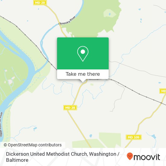 Mapa de Dickerson United Methodist Church