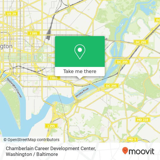 Mapa de Chamberlain Career Development Center