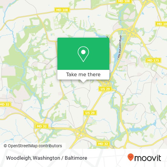 Mapa de Woodleigh